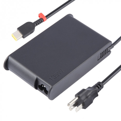 Adaptateur d'alimentation pour ordinateur portable 135W, 20V, 6,75 a, pour Lenovo Big Square USB, prise : prise américaine SH15021646-08
